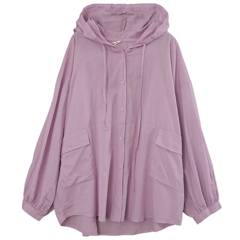 Max LuLu Japan Style Summer 2021 Ladies Purple Hooded Blouses Women Oversized Vintage Shirts Girl Casual Button Long Sleeve Tops
Max LuLu Japan Style Summer 2021 Ladies Purple Hooded Blouses Women Oversized Vintage Shirts Girl Casual Button Long Sleeve Tops