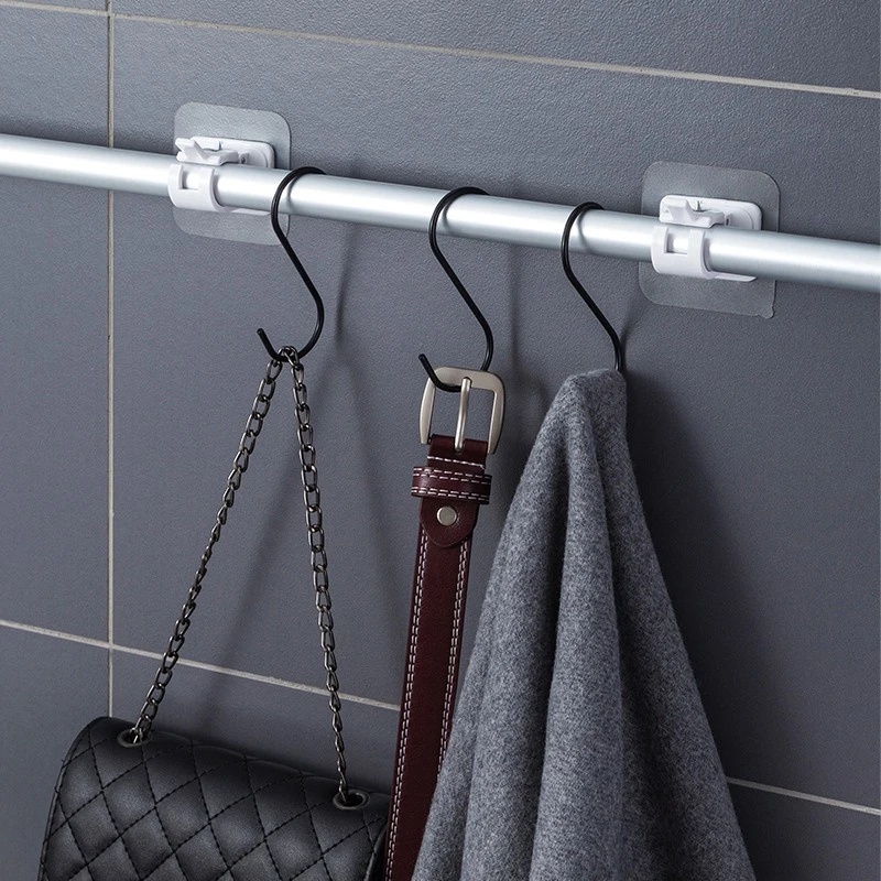 2pcs Nail-free Adjustable Curtain Rod Home Storage Storage Accessories Clip Hook Wall Curtain Fixing Clip Wall-mounted Hook
2pcs Nail-free Adjustable Curtain Rod Home Storage Storage Accessories Clip Hook Wall Curtain Fixing Clip Wall-mounted Hook