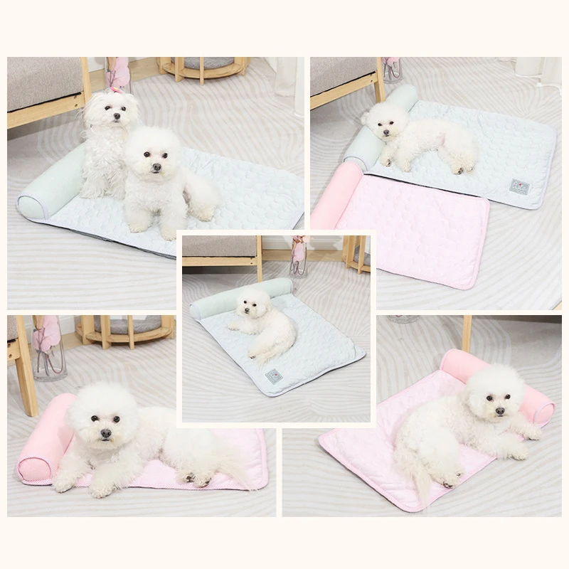 Summer Cooling Dog Mat Soft Washable Bed With Pillow For Large Small Pet Cat Waterproof Kennel Nest Cushion With Cover Large
Summer Cooling Dog Mat Soft Washable Bed With Pillow For Large Small Pet Cat Waterproof Kennel Nest Cushion With Cover Large
