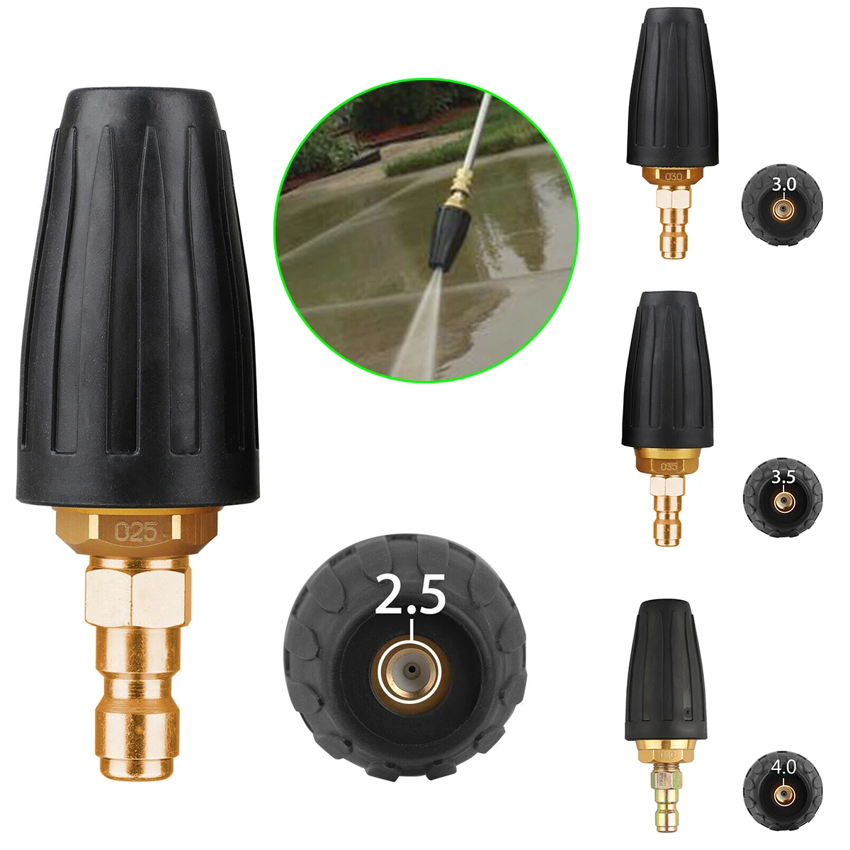 1/4"BSP Turbo Nozzle Quick Connect Yard Garden Outdoor Living Power Washer 
1/4"BSP Turbo Nozzle Quick Connect Yard Garden Outdoor Living Power Washer