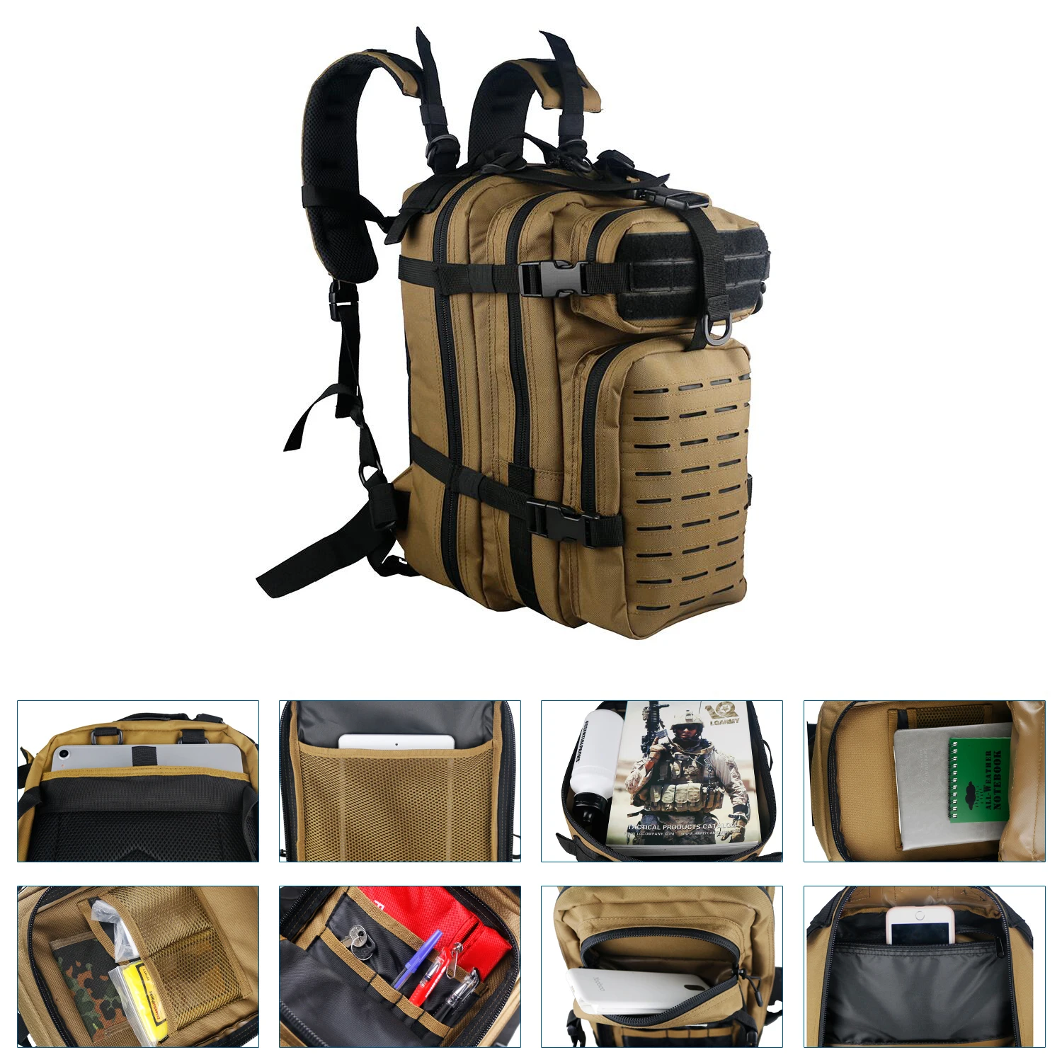 Molle Backpack Large Assault Pack Military Tactical Backpack for Outdoor Hiking Camping Hunting Military Backpacks 
Molle Backpack Large Assault Pack Military Tactical Backpack for Outdoor Hiking Camping Hunting Military Backpacks