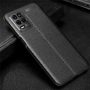 For Realme Narzo 30 5G Case For Realme Narzo 30 5G Cover Shockproof PU
Leather Silicone Protective Cover For Realme Narzo 30 5G