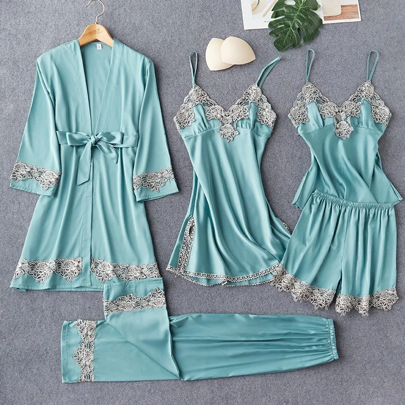 Bride Bridesmaid Wedding Robe Suit Sexy Summer New Lace Trim Sexy Women Kimono Bathrobe V-neck Loose Home Dressing Gown 
Bride Bridesmaid Wedding Robe Suit Sexy Summer New Lace Trim Sexy Women Kimono Bathrobe V-neck Loose Home Dressing Gown