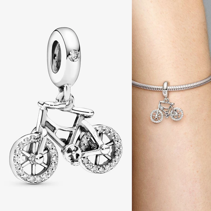 925 Sterling Silver Charm Gorgeous Bicycle Pendant Fit Pandora Women Bracelet & Necklace Diy Jewelry
925 Sterling Silver Charm Gorgeous Bicycle Pendant Fit Pandora Women Bracelet & Necklace Diy Jewelry