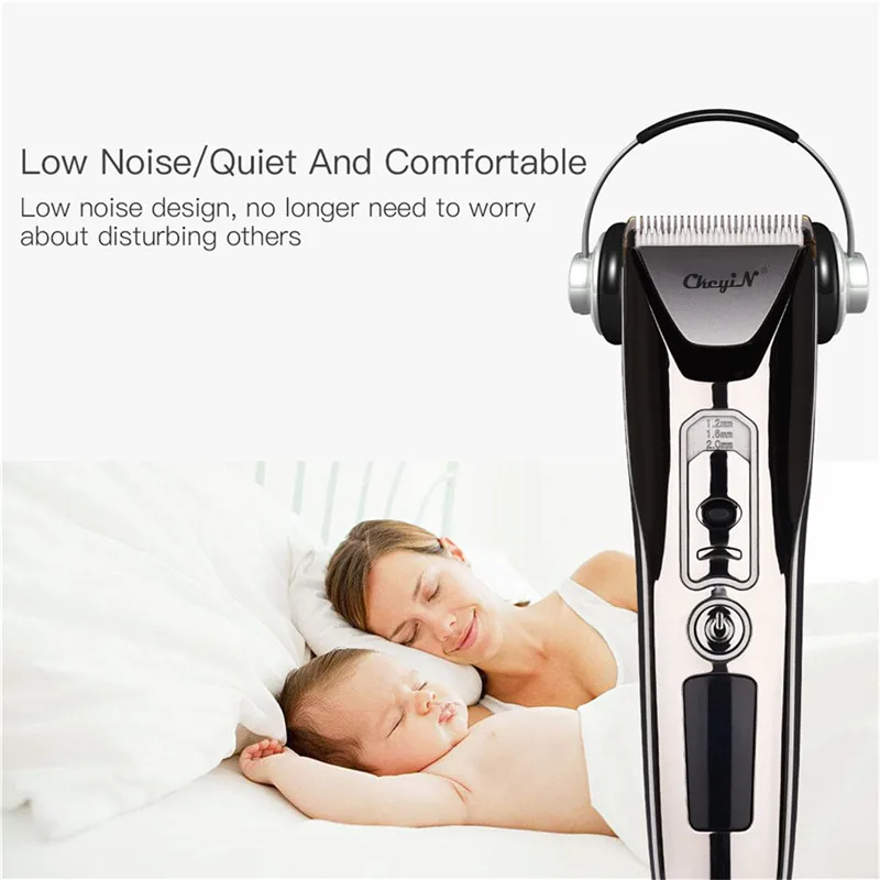 Quiet Hair Trimmer Hair Clipper Cutting Machines Wireless Barber Man 0.8mm Hairdressing Cutter Machine with 4 Limit Combs
Quiet Hair Trimmer Hair Clipper Cutting Machines Wireless Barber Man 0.8mm Hairdressing Cutter Machine with 4 Limit Combs