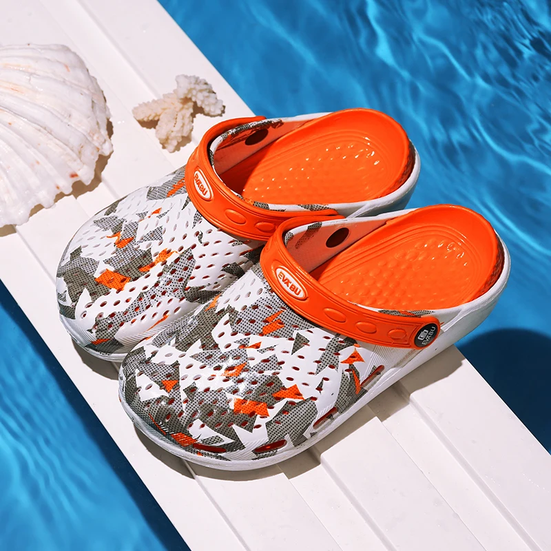 PULOMIES Summer Men and Women Sandals Men Slippers Casual Slippers Camouflage Platform Clogs Couple Garden Shoes Beach Sandals
PULOMIES Summer Men and Women Sandals Men Slippers Casual Slippers Camouflage Platform Clogs Couple Garden Shoes Beach Sandals