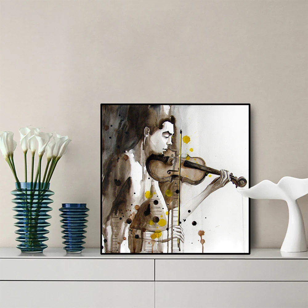 Canvas Oil Painting of man playing violin Creative Wall Decor Picture Modern Home Decoration For Hotel Bedroom Living room
Canvas Oil Painting of man playing violin Creative Wall Decor Picture Modern Home Decoration For Hotel Bedroom Living room