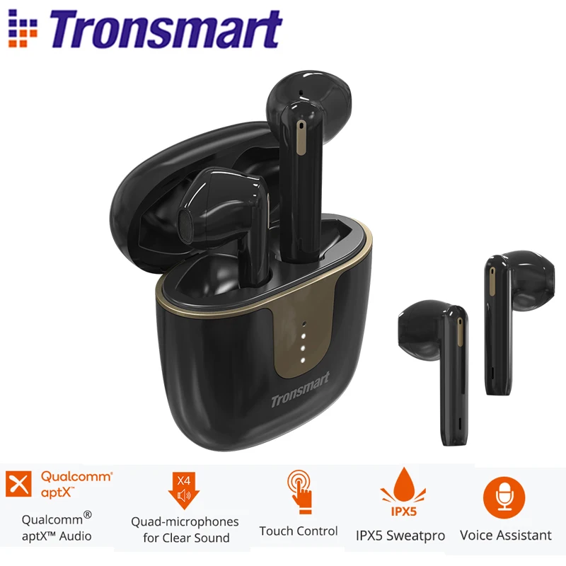 Tronsmart оникс Ace наушники вкладыши TWS Bluetooth 5 0 Беспроводной Шум отмены с 4 мя