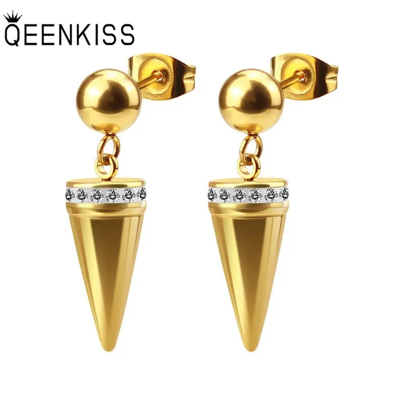 QEENKISS EG8234 Fine Jewelry Wholesale Fashion Woman Man Birthday Wedding Gift AAA Zircon Titanium Stainless Steel Stud Earrings
QEENKISS EG8234 Fine Jewelry Wholesale Fashion Woman Man Birthday Wedding Gift AAA Zircon Titanium Stainless Steel Stud Earrings