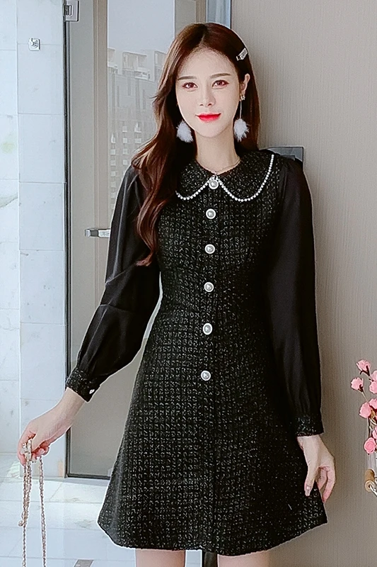 COIGARSAM Woolen Women one-piece dress korean New Upset High Waist Dresses Black Rice White 6627
COIGARSAM Woolen Women one-piece dress korean New Upset High Waist Dresses Black Rice White 6627