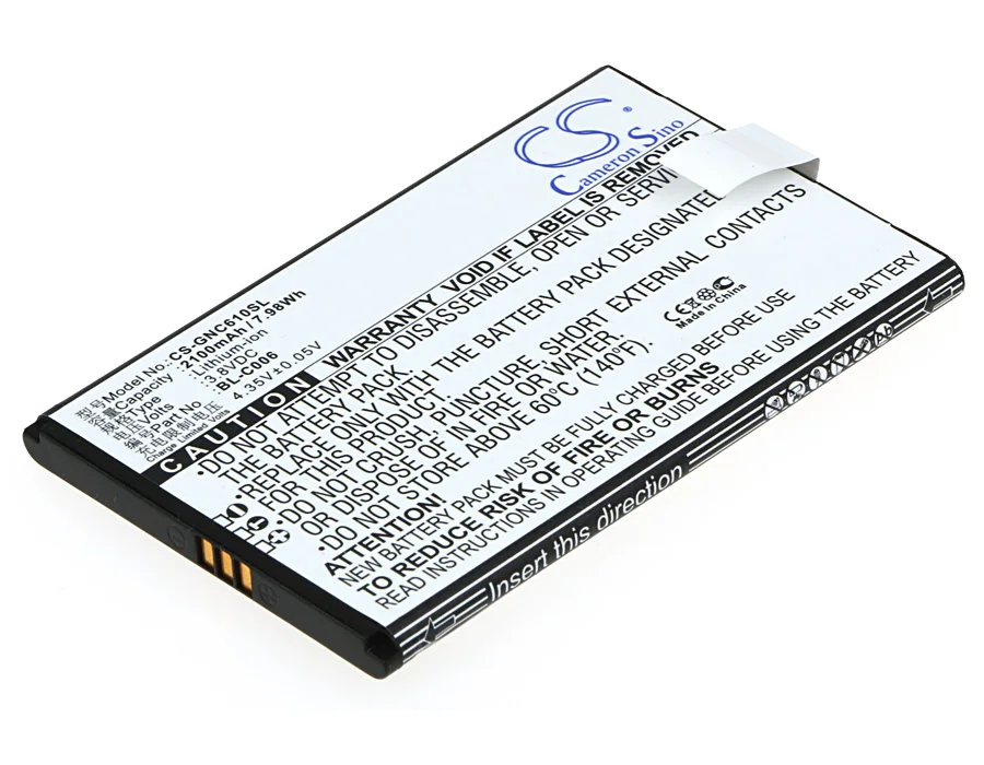 

CS 2100mAh / 7.98Wh battery for GIONEE C610 BL-C006