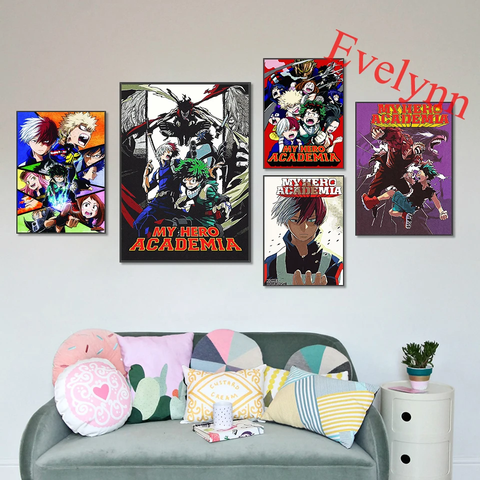 My Hero Academia Anime Cartoon Posters Prints Wall Art Canvas Picture For Modern Living Room Cuadros Home Decor Painting Gift
My Hero Academia Anime Cartoon Posters Prints Wall Art Canvas Picture For Modern Living Room Cuadros Home Decor Painting Gift