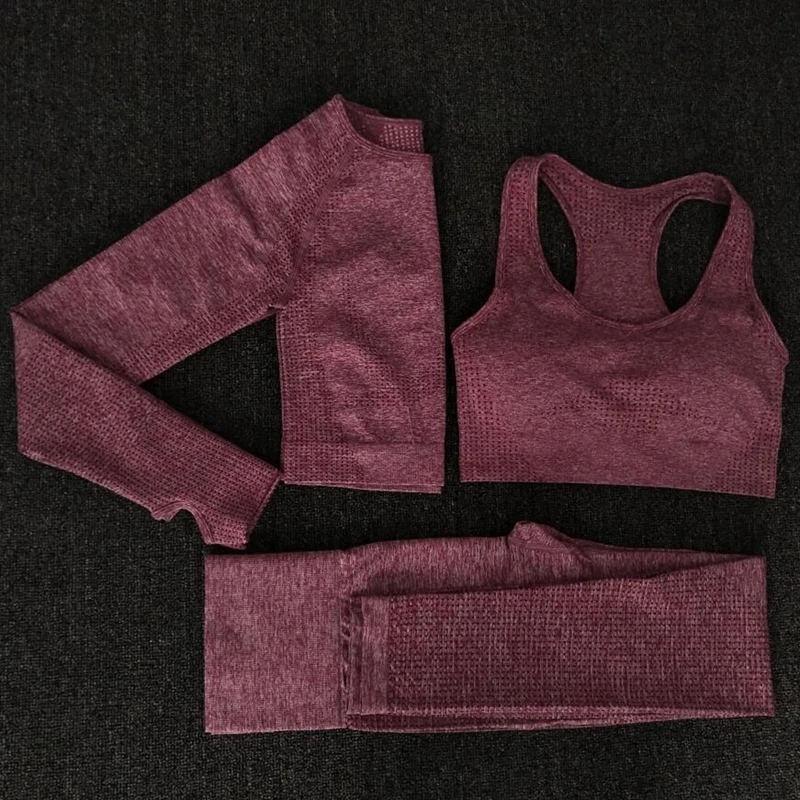Yoga Sets Seamless Leggings Bra Long Sleeves Shirt Crop Top Women Running Gym Sportswear High Waist Fitness Sports Bra Pant Suit
Yoga Sets Seamless Leggings Bra Long Sleeves Shirt Crop Top Women Running Gym Sportswear High Waist Fitness Sports Bra Pant Suit