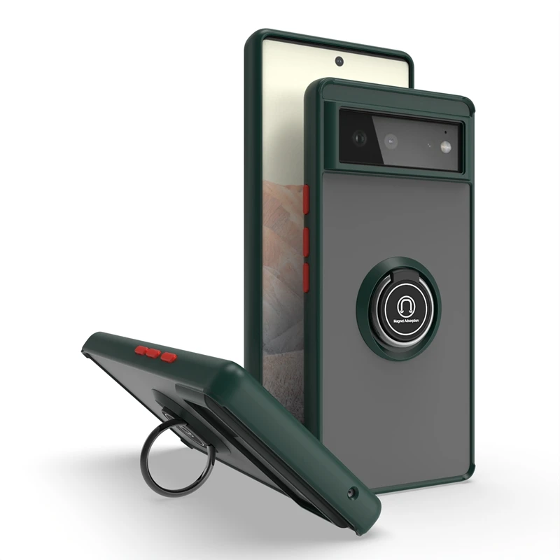 Phone Case For Google Pixel 6 Pro Fashion Anti-fall Shockproof Colored buttons Protection Armor With Magnetic Ring Bracket Cover
Phone Case For Google Pixel 6 Pro Fashion Anti-fall Shockproof Colored buttons Protection Armor With Magnetic Ring Bracket Cover