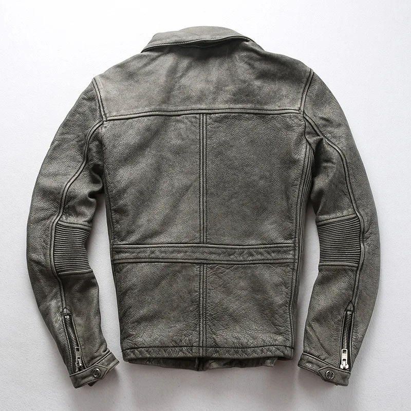 2020 Men's Retro Genuine Leather Jackets Multi Pockets Motorcycle Leather Jacket Real Cowhide Biker Coat for Male
2020 Men's Retro Genuine Leather Jackets Multi Pockets Motorcycle Leather Jacket Real Cowhide Biker Coat for Male