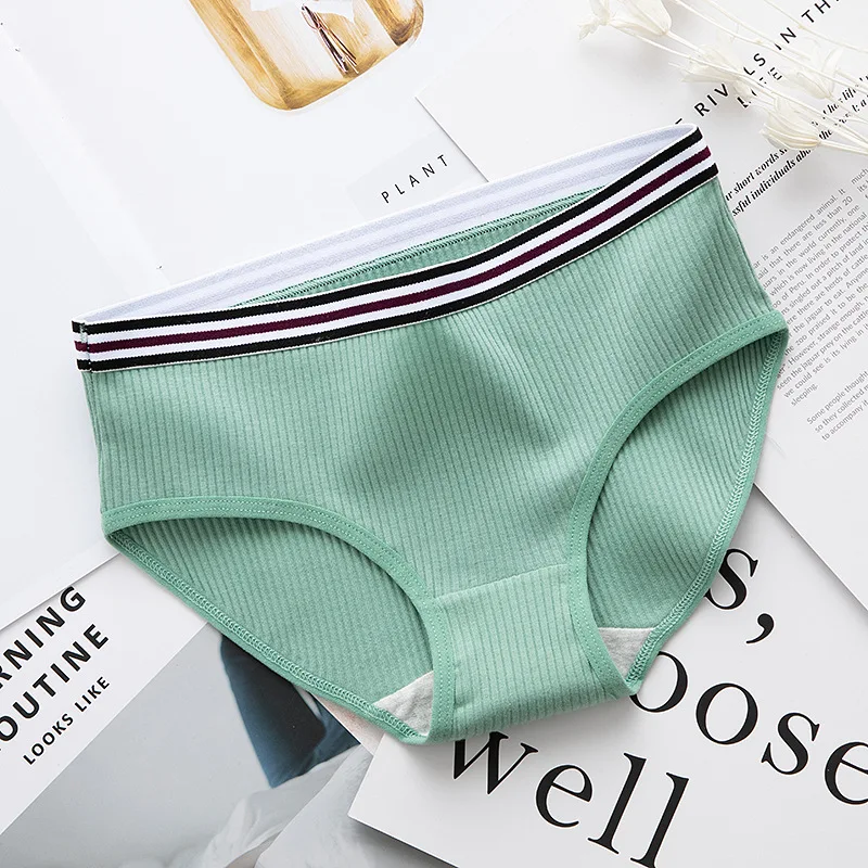 6PCS/LOT Women Panties Lady Cotton Underwear breathable Sexy Lingerie Briefs solid panties Cueca Calcinhas Girls Cute Panty | Женская