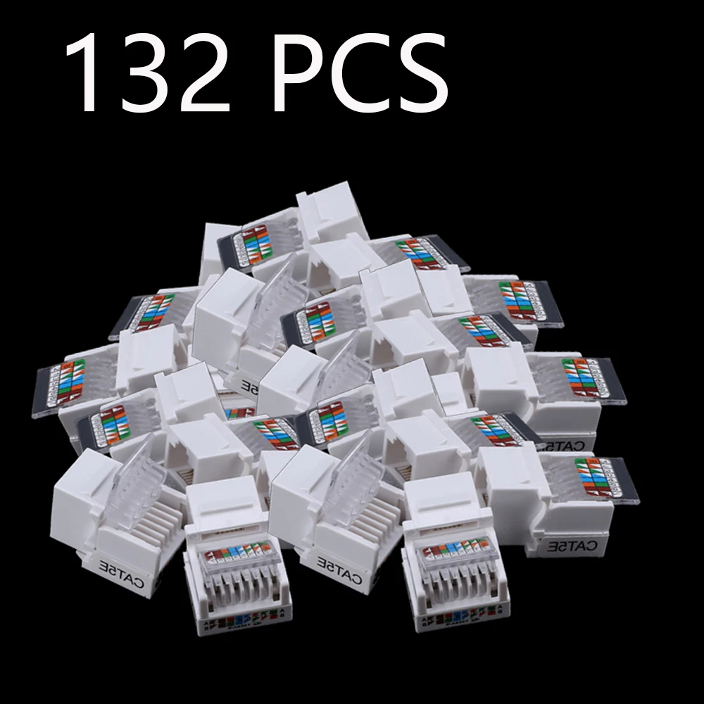 132pcs /pacl Tool-free CAT5E UTP network module RJ45 connector Information socket Computer Outlet cable adapter Keystone Jack
132pcs /pacl Tool-free CAT5E UTP network module RJ45 connector Information socket Computer Outlet cable adapter Keystone Jack