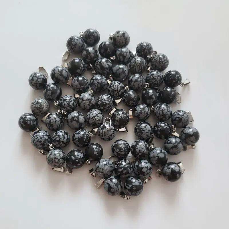 Wholesale 50pcs/lot 2020 fashion hot selling good quality natural black snowflake stone ball shape pendants for jewelry making
Wholesale 50pcs/lot 2020 fashion hot selling good quality natural black snowflake stone ball shape pendants for jewelry making