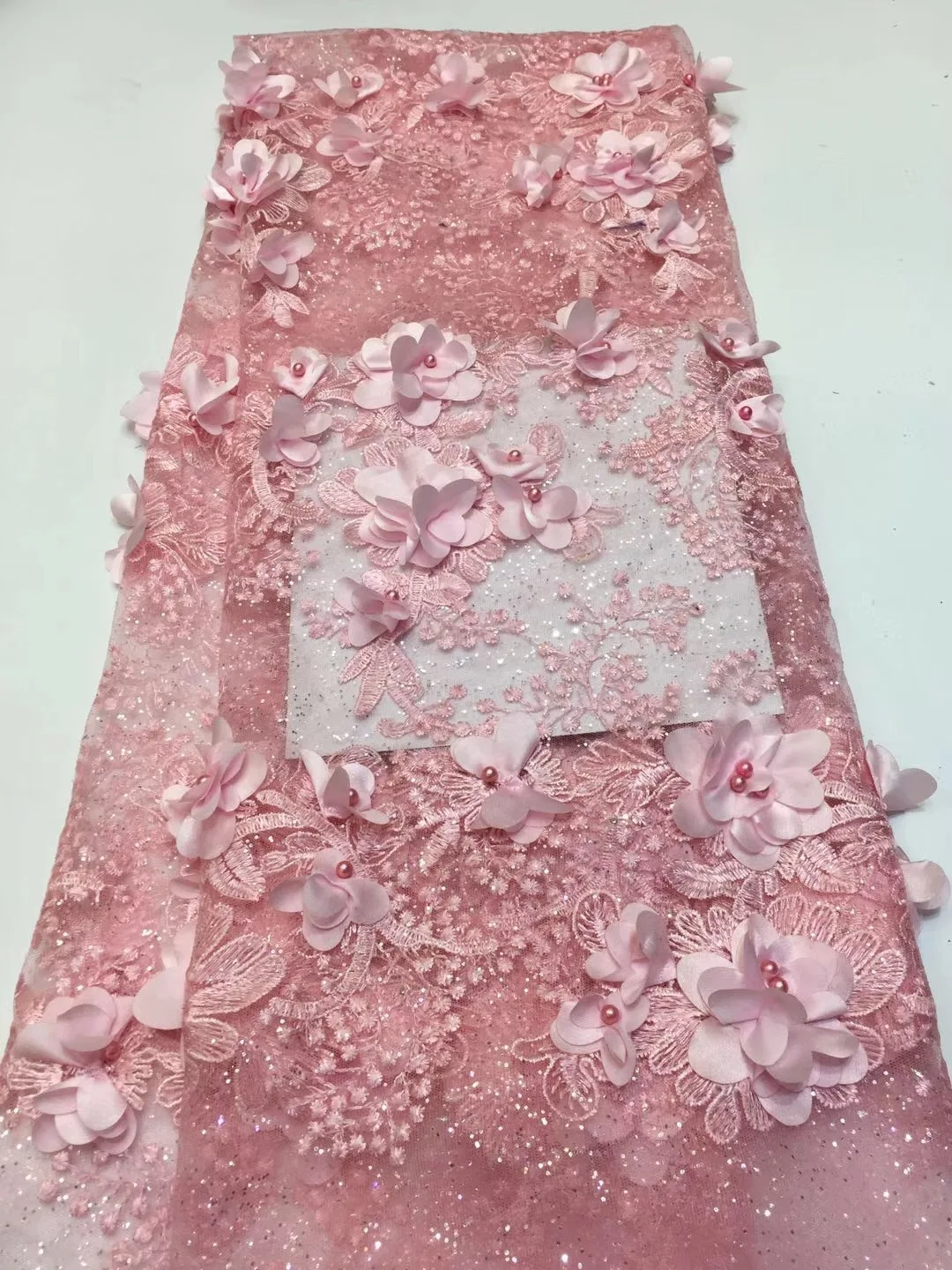 Embroidery Fabric Lace African Fabric, Blush Pink Applique Lace, 3D Flower African Lace For Dresses RF381
Embroidery Fabric Lace African Fabric, Blush Pink Applique Lace, 3D Flower African Lace For Dresses RF381