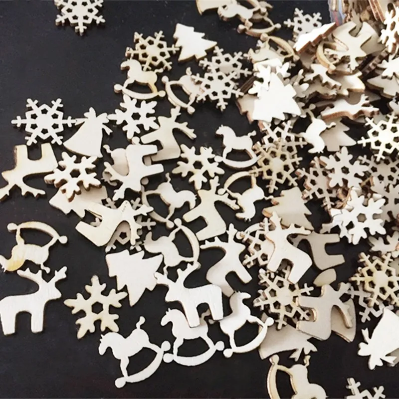 50pcs Wooden Christmas Tree Snowflakes Stars DIY Christmas Hanging Ornaments Pendant Table Confetti Christmas Home Decorations
50pcs Wooden Christmas Tree Snowflakes Stars DIY Christmas Hanging Ornaments Pendant Table Confetti Christmas Home Decorations