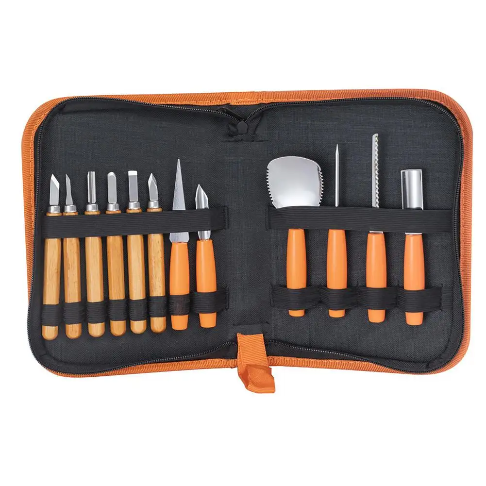 12pcs Halloween Pumpkin Carving Tool Set Stainless Steel Carved Cutting Tool Kit DIY Craft Accessories
12pcs Halloween Pumpkin Carving Tool Set Stainless Steel Carved Cutting Tool Kit DIY Craft Accessories