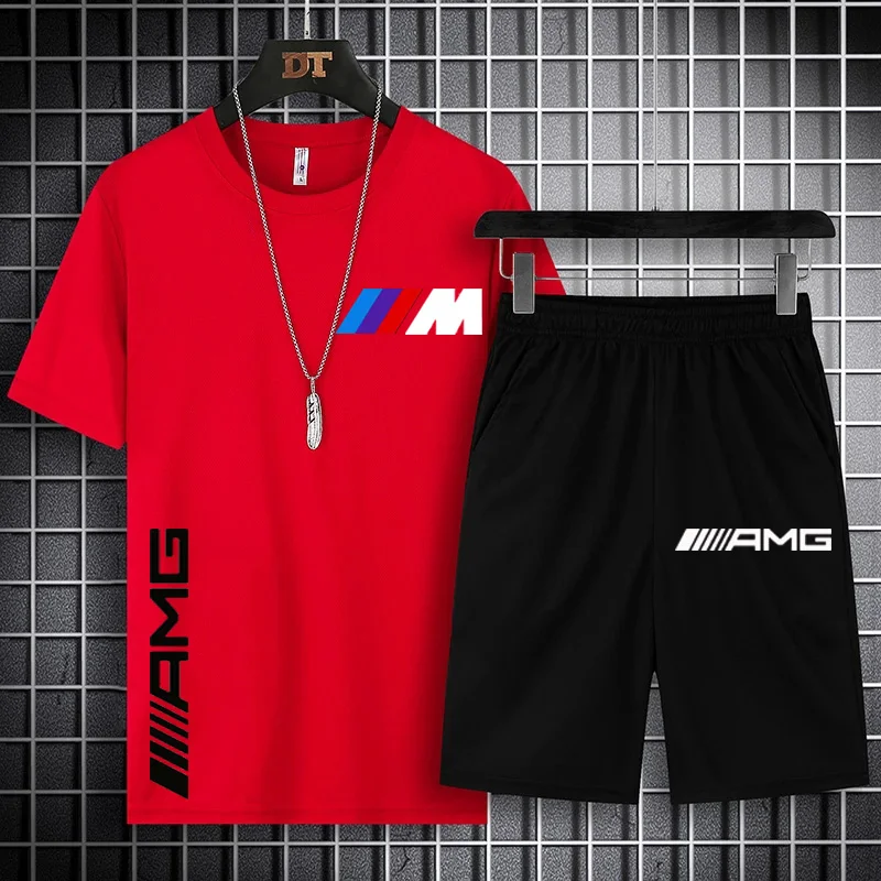 Men's T-Shirt Sets Summer 2021 New BMW AMG Sportswear Cotton O-Neck Short-Sleeved Basketball Suit Beach Pants Two-Piece Suit
Men's T-Shirt Sets Summer 2021 New BMW AMG Sportswear Cotton O-Neck Short-Sleeved Basketball Suit Beach Pants Two-Piece Suit