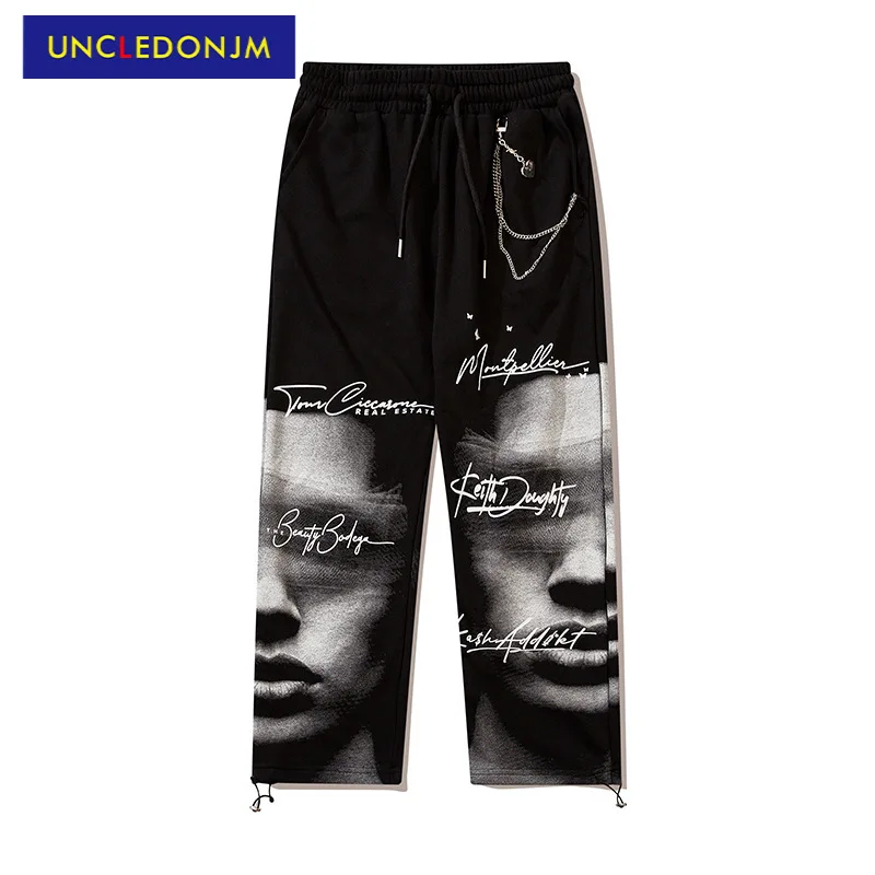 UNCLEDONJM High Street Portrait Printed Hip Hop Pants men 2021 Jogger pants Streetwear trousers sportswear sweatpants KZ012
UNCLEDONJM High Street Portrait Printed Hip Hop Pants men 2021 Jogger pants Streetwear trousers sportswear sweatpants KZ012