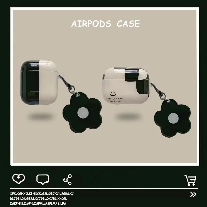 White Black Flower Pendant Lanyard AirPods 1 2 3 Pro Case Cover IPhone Bluetooth Earbuds Accessories Airpod Case Air Pods Case
White Black Flower Pendant Lanyard AirPods 1 2 3 Pro Case Cover IPhone Bluetooth Earbuds Accessories Airpod Case Air Pods Case