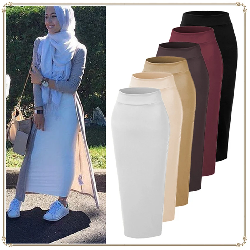 Woman Suede Pencil Skirt Muslim Traditional Ethnic Costumes Bodycon Solid Black Middle East Arab Islamic Lady Skirt Outfits
Woman Suede Pencil Skirt Muslim Traditional Ethnic Costumes Bodycon Solid Black Middle East Arab Islamic Lady Skirt Outfits