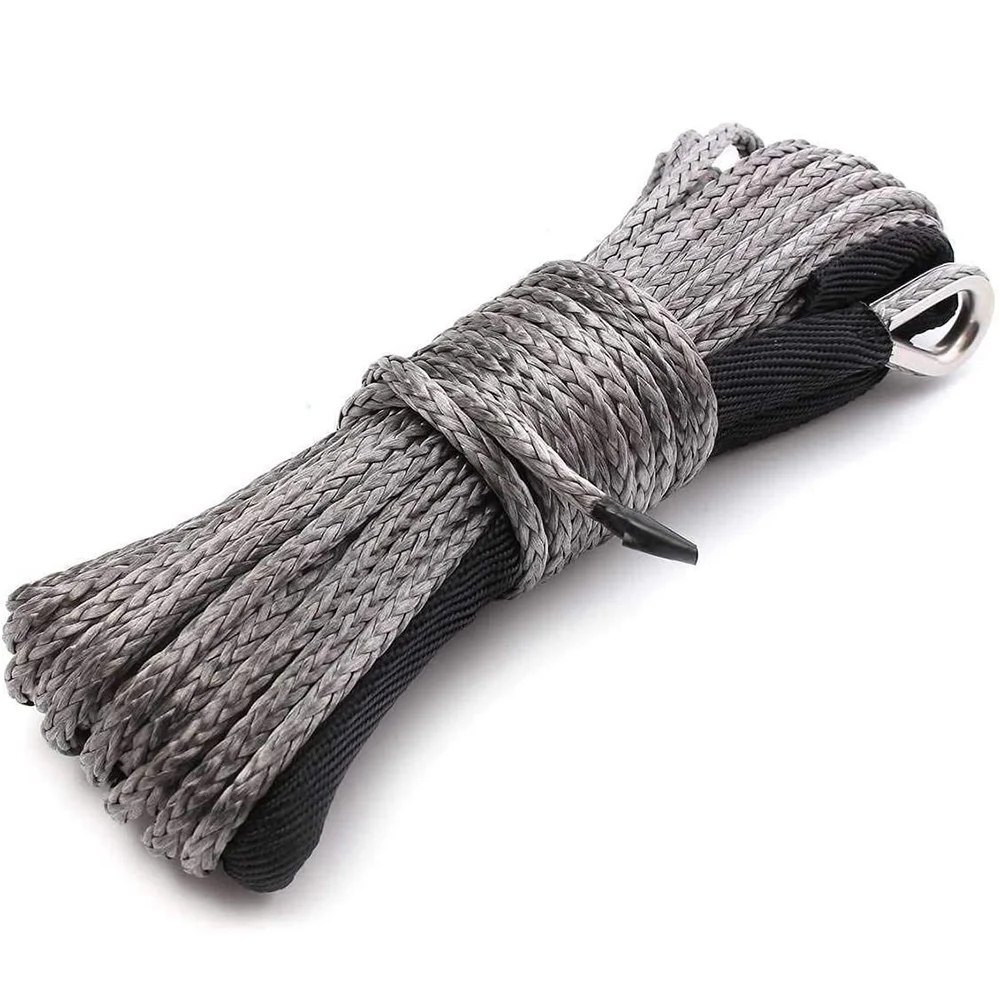 Car Emergency Trailer Rope Synthetic Winch Line Cable Rope with Sheath Protecing Sleeve for ATV UTV Terminal Connection
Car Emergency Trailer Rope Synthetic Winch Line Cable Rope with Sheath Protecing Sleeve for ATV UTV Terminal Connection
