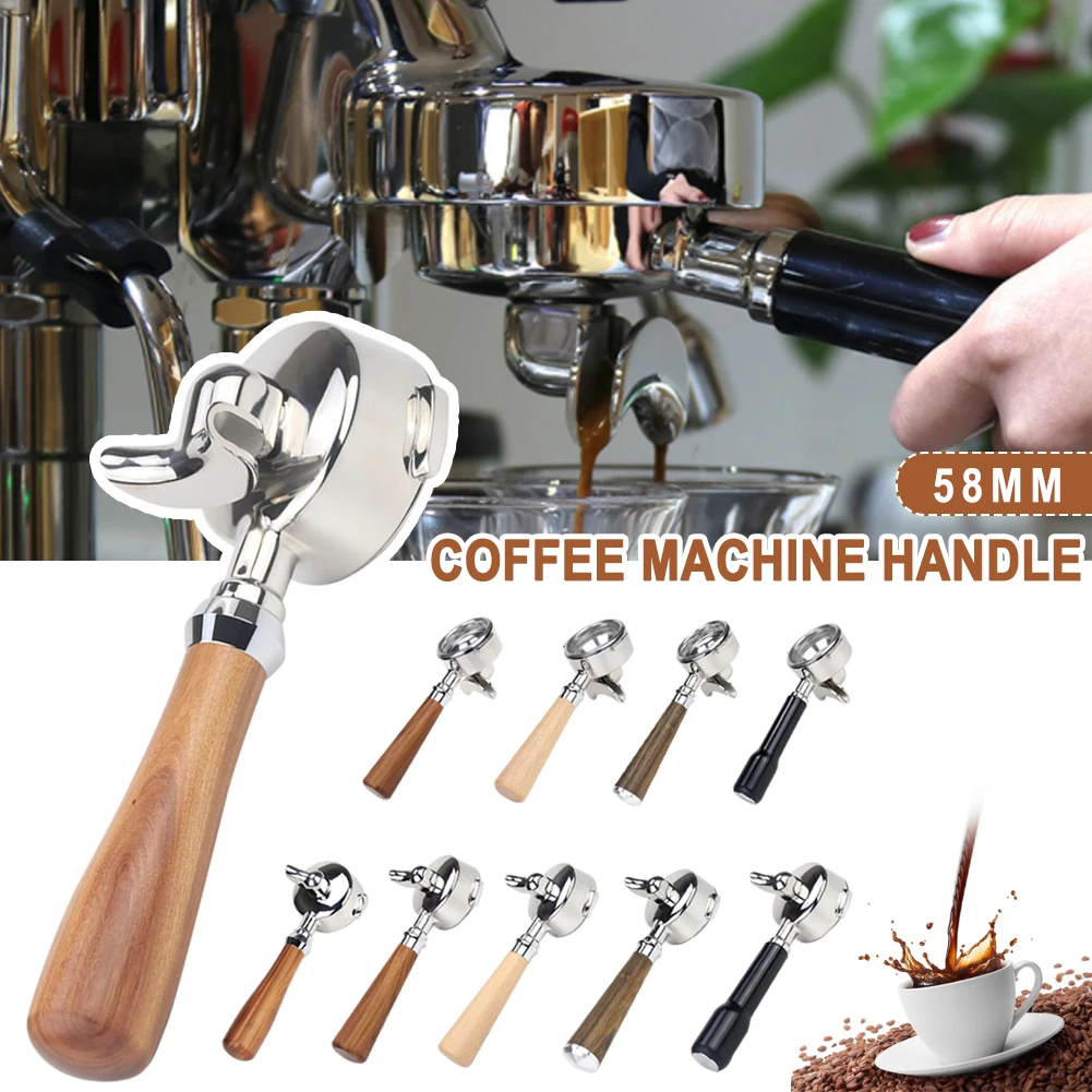 58mm Espresso Portafilter Stainless Steel Single-Mouth/Double-Mouth Coffee Machine Handle Bottomless Filter Portafilter
58mm Espresso Portafilter Stainless Steel Single-Mouth/Double-Mouth Coffee Machine Handle Bottomless Filter Portafilter
