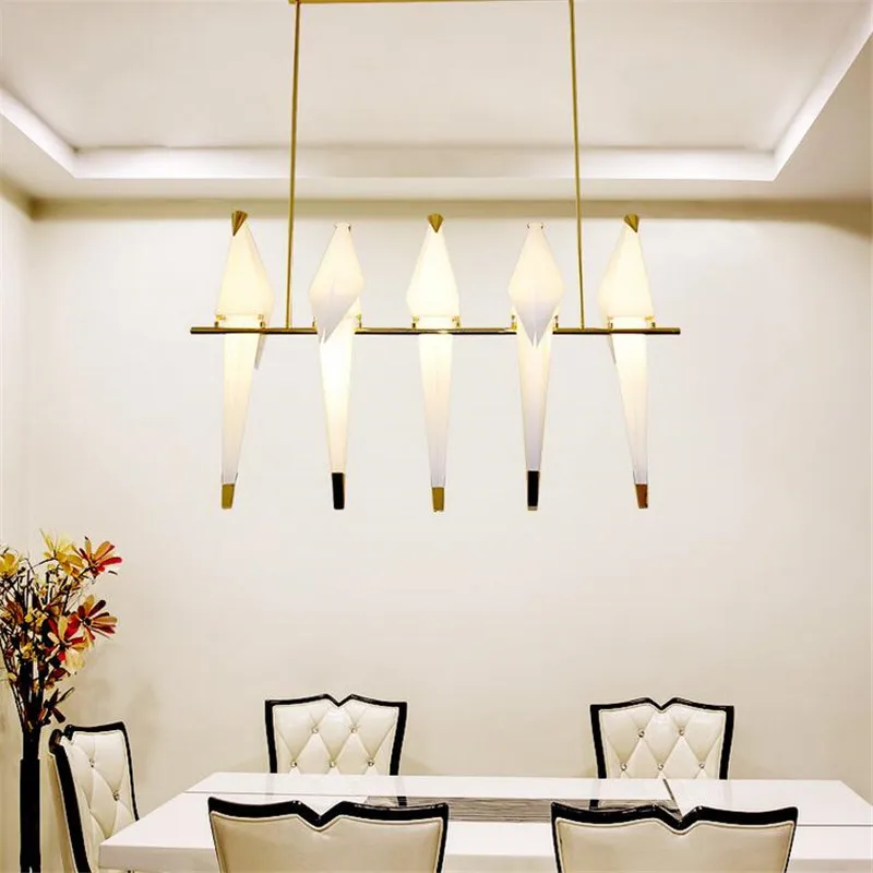 Origami bird pendant lamp Kitchen Dining room luminaria de teto pendente Gold Bird Cage Paper Lamp shades Chandelier Fixtures
Origami bird pendant lamp Kitchen Dining room luminaria de teto pendente Gold Bird Cage Paper Lamp shades Chandelier Fixtures