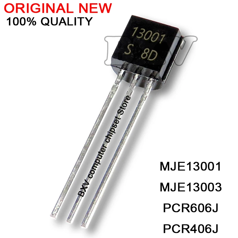 100 шт., MJE13001, MJE13003, PCR606J, PCR406J, 13001, 13003, R606, R406, 606j, 406j, TO-92, MAC97A6, MAC97A8, MCR100-6, транзистор IC
100 шт., MJE13001, MJE13003, PCR606J, PCR406J, 13001, 13003, R606, R406, 606j, 406j, TO-92, MAC97A6, MAC97A8, MCR100-6, транзистор IC