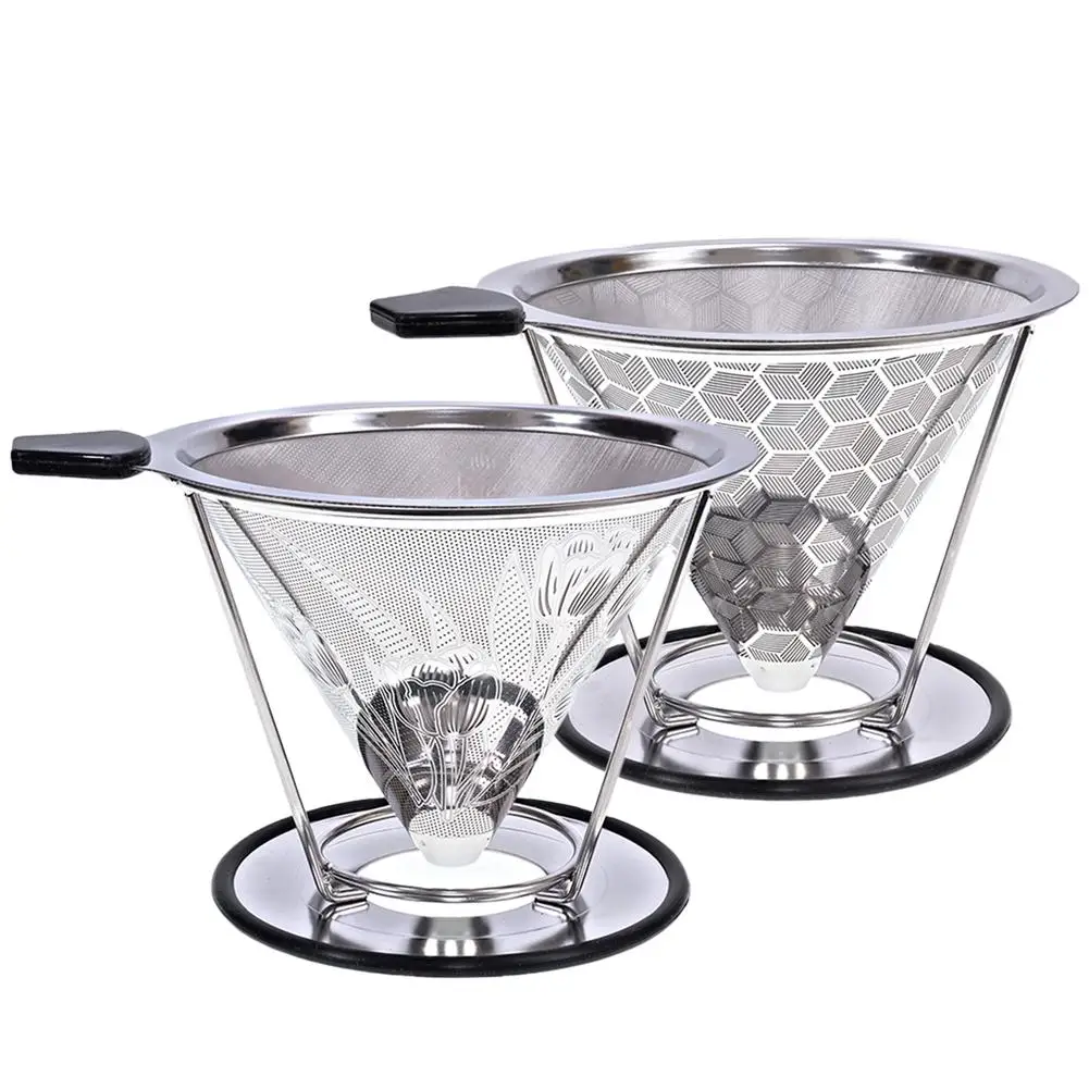 Double Coffee Filter 304 Stainless Steel Holder Metal Mesh Funnel Baskets Coffee Filters Dripper Drip Coffee Filter Cup DropShip
Double Coffee Filter 304 Stainless Steel Holder Metal Mesh Funnel Baskets Coffee Filters Dripper Drip Coffee Filter Cup DropShip