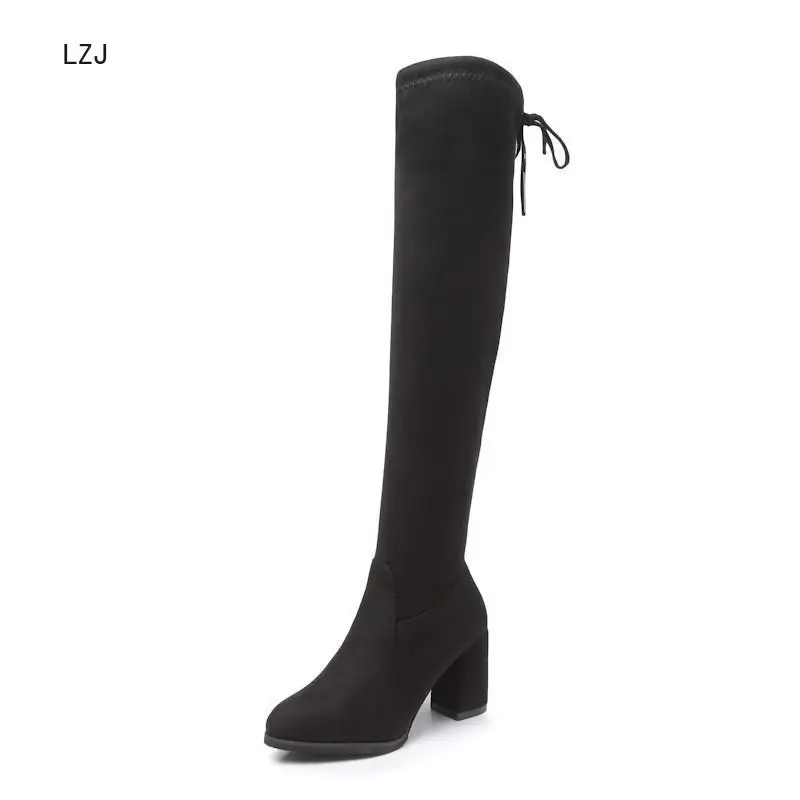 LZJ Women Casual Over The Knee Boots Shoes Winter Female Round Toe 2019 Platform High Heels Pumps Warm Snow Zapatos De Mujer
LZJ Women Casual Over The Knee Boots Shoes Winter Female Round Toe 2019 Platform High Heels Pumps Warm Snow Zapatos De Mujer
