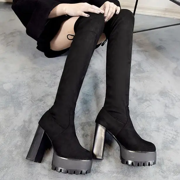 Women Boots Autumn Thigh High Boots High Heels Shoes Winter Women Over the Knee Boots Mujer Botas
Women Boots Autumn Thigh High Boots High Heels Shoes Winter Women Over the Knee Boots Mujer Botas