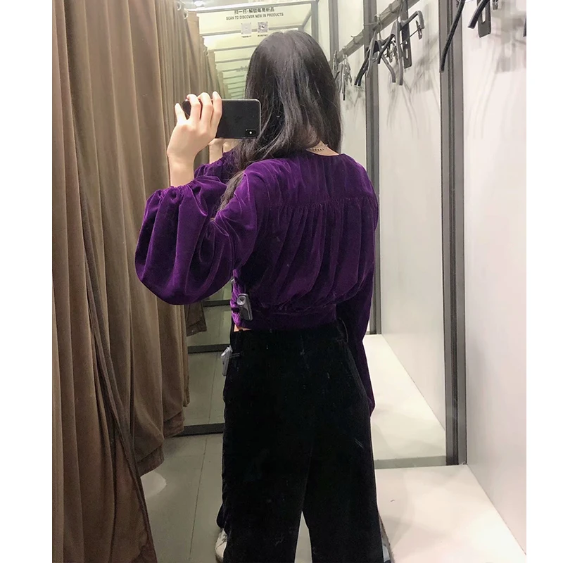 ZA 2020 New Fashion Women Flocking Animal printing Folds chiffon shirt V neck Blouses Long Sleeve Chiffon Shirt Short Slim Tops
ZA 2020 New Fashion Women Flocking Animal printing Folds chiffon shirt V neck Blouses Long Sleeve Chiffon Shirt Short Slim Tops