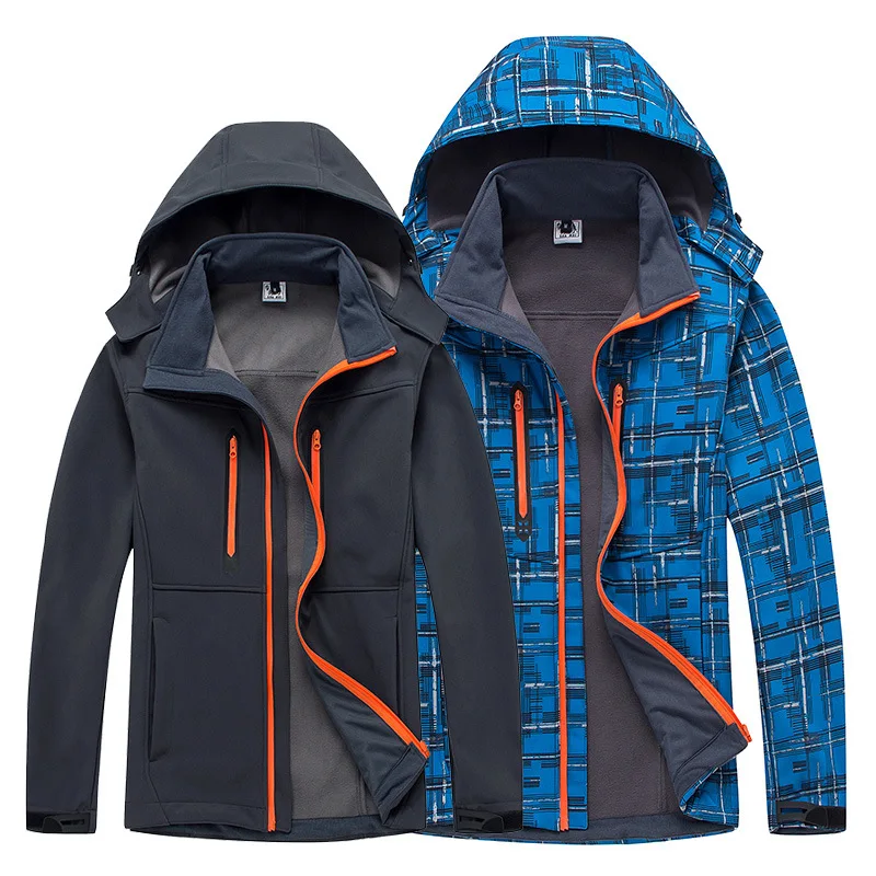 Men's Soft Case Raincoat Jacket Mountaineering Outdoor Warm plus Velvet Jacket Striped Camouflage Soft Case Clothing Light Board
Men's Soft Case Raincoat Jacket Mountaineering Outdoor Warm plus Velvet Jacket Striped Camouflage Soft Case Clothing Light Board