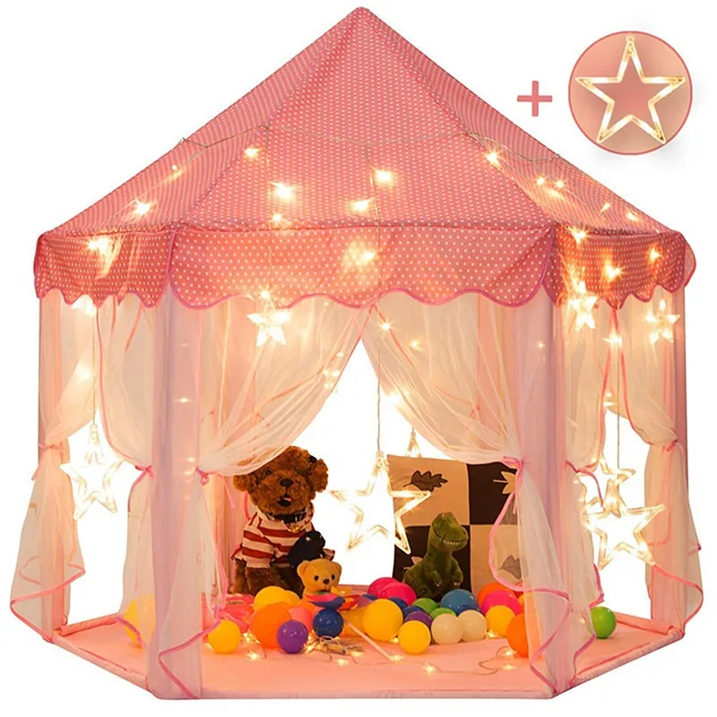

Игровой домик, палатка, игрушки, бассейн для шаров, портативная складная палатка принцессы, замок, подарки, палатки, игрушки для детей, девочек