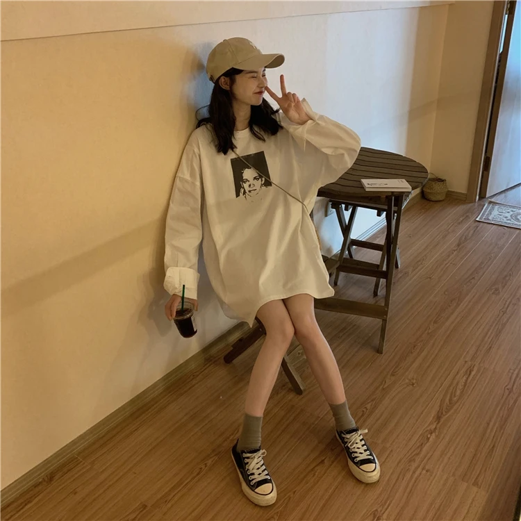 print loose casual t-shirts new spring autumn full sleeve fashion brand harajuku tops woman Women's Clothing high quality roupas
print loose casual t-shirts new spring autumn full sleeve fashion brand harajuku tops woman Women's Clothing high quality roupas
