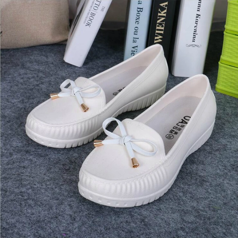 Women's shoes casual flat platform shoes 2018 Spring soft bottom shallow Butterfly-knot breathable large size work shoes
Women's shoes casual flat platform shoes 2018 Spring soft bottom shallow Butterfly-knot breathable large size work shoes