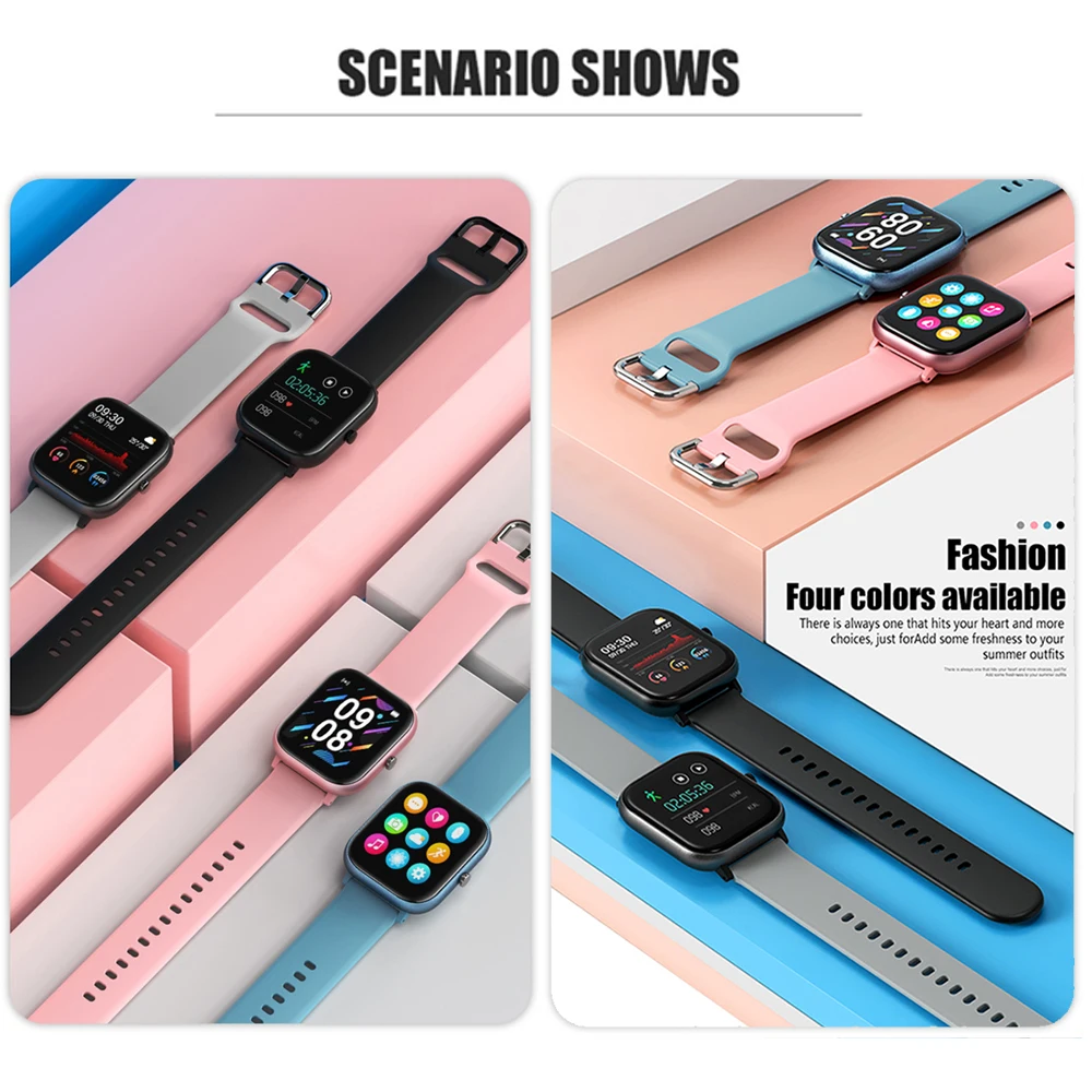 Smart Watch Men Women 2020 Smart Watch Android Fitness Calories Heart Rate Monitor Smartwatch Kids Smart Sport Watch Bracelet