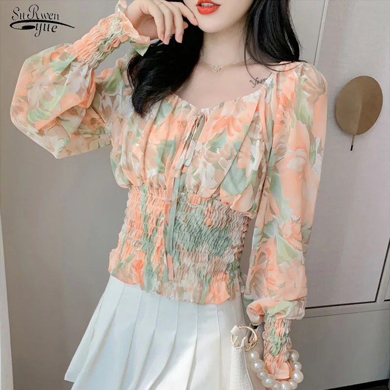 Print Chiffon Blouses Chic Blusas Fashion Woman Shirts 2021 Autumn Long Sleeve Casual Womens Tops and Blouses with Bow 10537
Print Chiffon Blouses Chic Blusas Fashion Woman Shirts 2021 Autumn Long Sleeve Casual Womens Tops and Blouses with Bow 10537