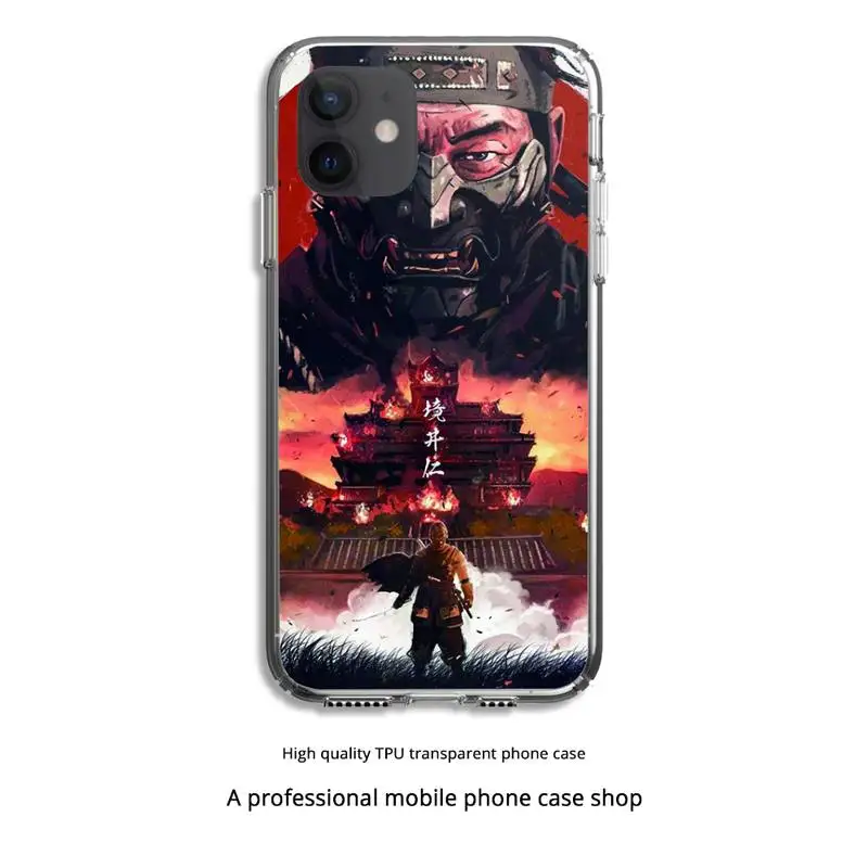 Japan anime ghost of tsushima Phone Case Clear Cover For Iphone 5 6 7 8 11 12 plus XR X XS SE2020 11/12PRO Max Transparent Cases 
Japan anime ghost of tsushima Phone Case Clear Cover For Iphone 5 6 7 8 11 12 plus XR X XS SE2020 11/12PRO Max Transparent Cases