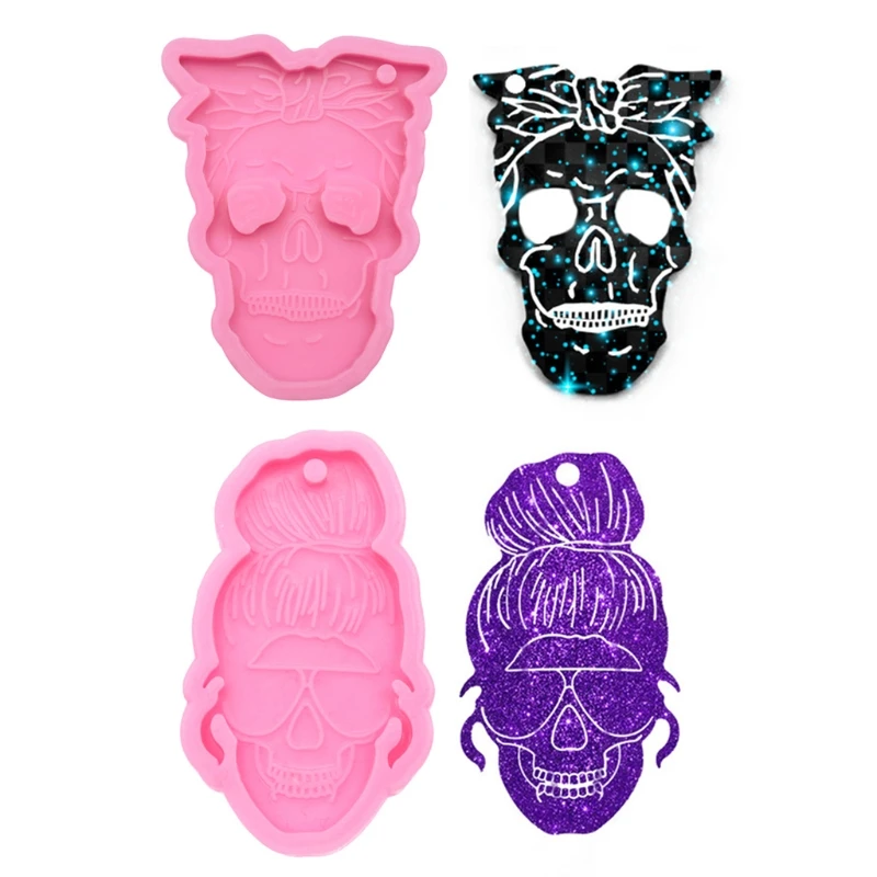 2 Pcs Skull Men Women Style Keychain Epoxy Resin Mold Key Chain Earrings Pendants Silicone Mould DIY Crafts Jewelry Tool
2 Pcs Skull Men Women Style Keychain Epoxy Resin Mold Key Chain Earrings Pendants Silicone Mould DIY Crafts Jewelry Tool