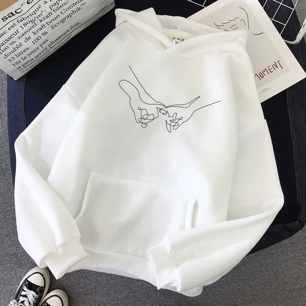100% COTTONHarajuku Hoodies Men Women Hold Hands Simple Line Printing 2020 Winter Fashion Oversized Hoodies Streetwear Warm
100% COTTONHarajuku Hoodies Men Women Hold Hands Simple Line Printing 2020 Winter Fashion Oversized Hoodies Streetwear Warm