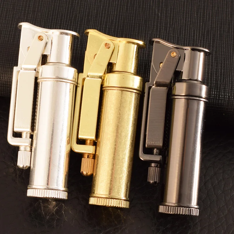 Retro Kerosene Lighter Gun, Metal Push-type ignition Creative Personality Cigarette Torch Lighter, Men's Gadgets Gift
Retro Kerosene Lighter Gun, Metal Push-type ignition Creative Personality Cigarette Torch Lighter, Men's Gadgets Gift