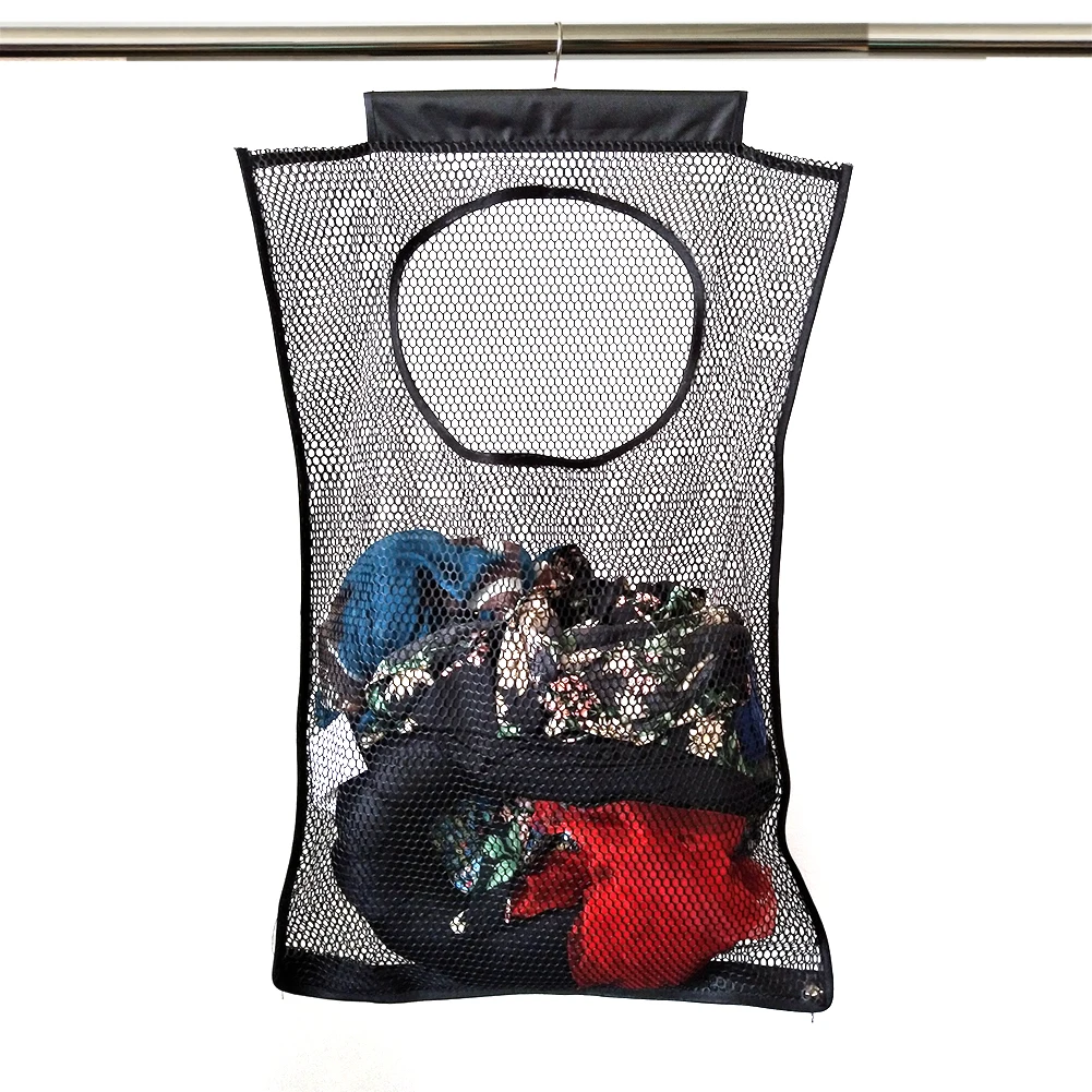 Wall Hang Dirty Clothes Bag Mesh Laundry Hamper Folding Hanging Storage Basket Portable Space Saving Bag Suitable for Cleaning
Wall Hang Dirty Clothes Bag Mesh Laundry Hamper Folding Hanging Storage Basket Portable Space Saving Bag Suitable for Cleaning