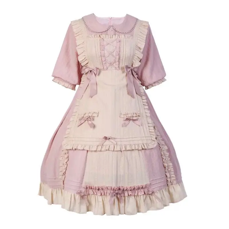Royal fairy Japanese soft sister Princess op LOLITA dress female big swing ruffles design original cute gown dress F1299 factory
Royal fairy Japanese soft sister Princess op LOLITA dress female big swing ruffles design original cute gown dress F1299 factory