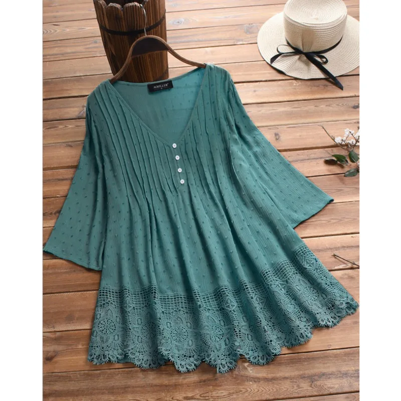 2021 Summer Embroidered White Shirt Female Casual Large Size Shirt Elegant V-neck Long-sleeved Tunic Floral Women Shirt Tops
2021 Summer Embroidered White Shirt Female Casual Large Size Shirt Elegant V-neck Long-sleeved Tunic Floral Women Shirt Tops